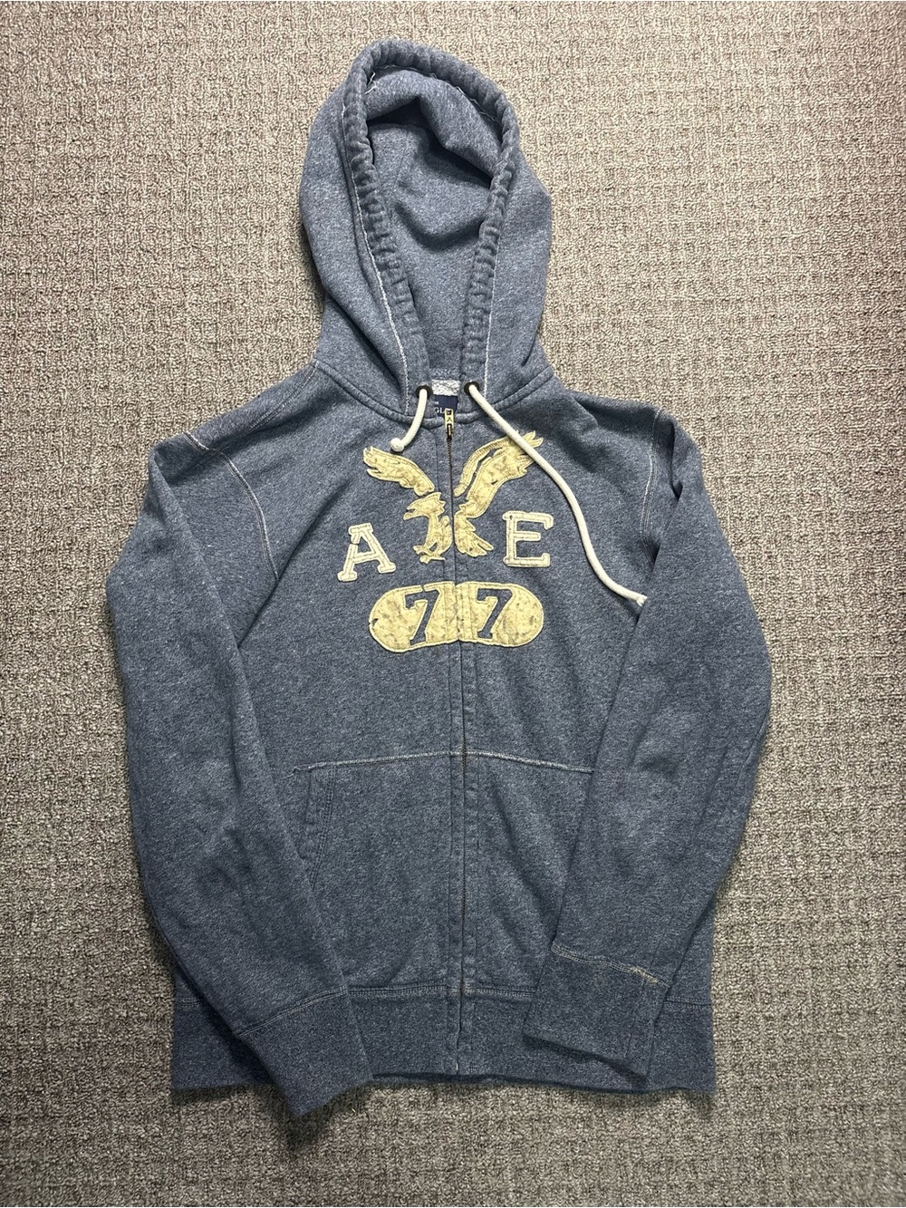 Y2K 2000s style American Eagle Graphic Distressed Zip up | $25